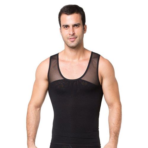 Sous-Vêtements Orthopédiques Pour Hommes, Ceinture En Nylon Mince, Sculpture Du Corps, Gilet Mince Élastique, Taille De L'abdomen, Débarhauts Noirs Et Blancs