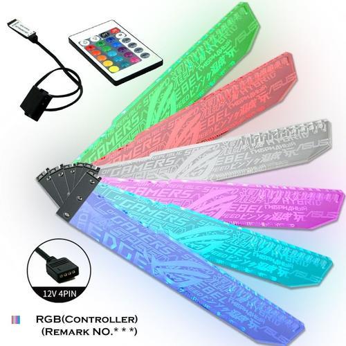 RGB(12V Controller) -Personnalisé Carte Graphique Soutien Personnaliser Logo Coloré/RVB LED VGA GPU, Support de Châssis Croyance Pol