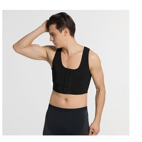 Gilet Remodelant La Poitrine Pour Homme, Soutien-Gorge Sexy, Correcteur De Posture, Compression Du Dos, Corset