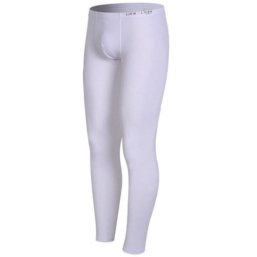 Pantalon De Nuit Ultra-Fin En Soie Glacée Pour Homme, Vêtement De Maison Transparent Avec Poche Pour Pénis