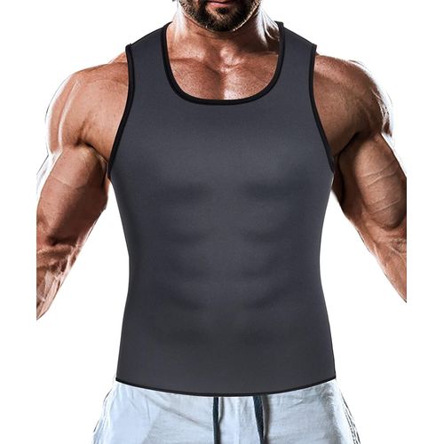 Hommes Compression Chemise Couche De Base Shapewear Gilet Ventre Contrôle Gilet Dos Soutien Débardeur Homme Sauna Costume Corset Sous-Vêtements Amincissants Gaine Ventre Plat Gaine Minceur Body Homme Sudation Homme