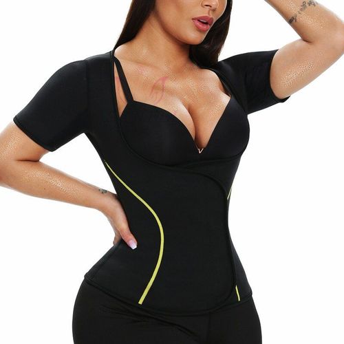 Lanfei Compression Minceur Gilet Femmes Néoprène Corps Shaper Yoga Chemise Perte De Poids Pas De Fermeture Éclair Sport Débardeur Taille Formateur Corset