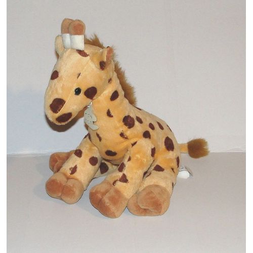 Peluche Girafe Assise Histoire D'ours - Doudou Girafe 32 Cm