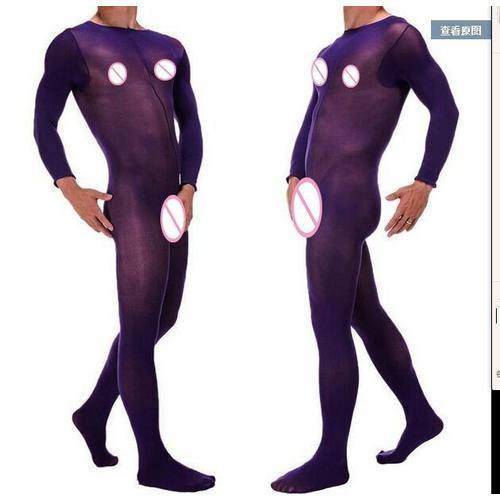 Bas Zentai En Velours Pour Hommes, Collants Épais À Manches Longues, Corps Ouvert/Non Ouvert, Nouvelle Collection, 120d