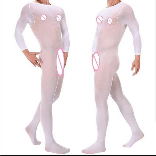 Bas Zentai En Velours Pour Hommes, Collants Épais À Manches Longues, Corps Ouvert/Non Ouvert, Nouvelle Collection, 120d