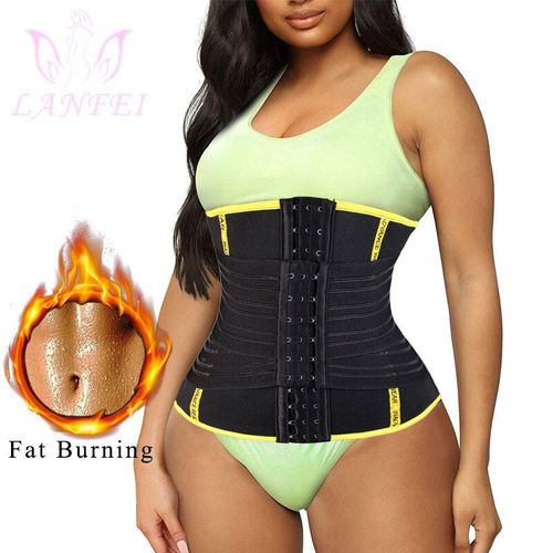 Lanfei Femmes Ventre Contrôle Corps Shaper Sauan Sueur Pull Sangle Fajas Minceur Taille Formateur Perte De Poids Corset Néoprène Ceinture De Gymnastique