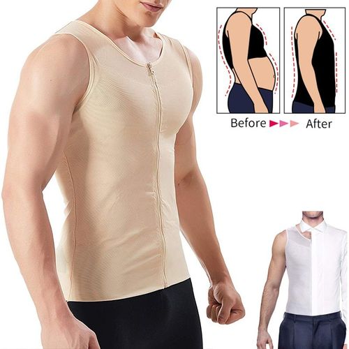 Chemises De Compression Amincissantes Pour Hommes, Contrôle Du Ventre, Vêtements D'entraînement À La Taille, Poitrine Abs, Gilet Mince, Corset Masculin