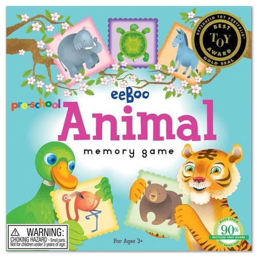 Eeboo Animal Jeu De Mémoire Et De Correspondance Sur Le Thème Des Animaux