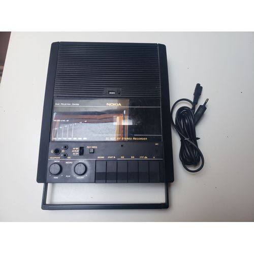 DICTAPHONE MAGNETOPHONE NOKIA SL 837 LECTEUR ENREGISTREUR CASSETTE K7 - Noire