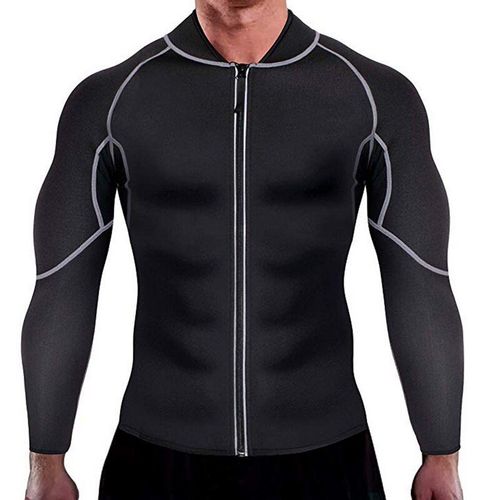 Hauts D'entraînement En Néoprène Pour Hommes, Sauna Noir, Manches Longues, Brûleur De Graisse Du Ventre, Vêtements De Fitness, De Haute Qualité, Jogging D'entraînement, 4xl