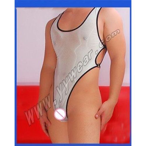 Sous-Vêtements Couple Serré Sexy Siamois Glace Soie T Entrejambe Pièce Hommes Sous-Vêtements Gay Jockstrap Gay Sous-Vêtements