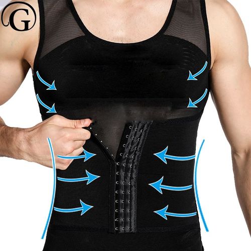 Corset Amincissant Pour Hommes, Contrôle De La Taille Hauts Crochet