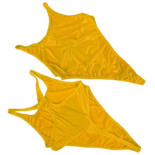 Hommes Body String Justaucorps Dos Nageur Nylon Spandex Brillant Satin Mince Extensible