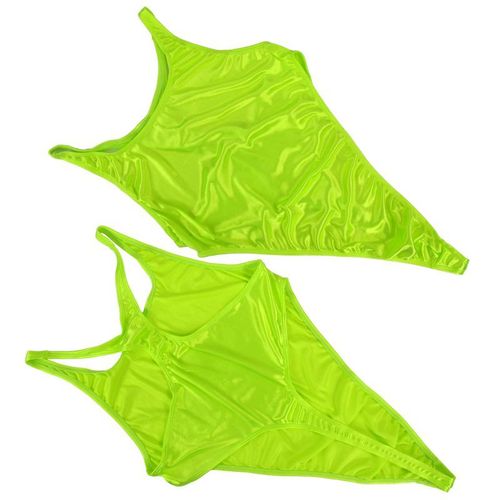 Hommes Body String Justaucorps Dos Nageur Nylon Spandex Brillant Satin Mince Extensible