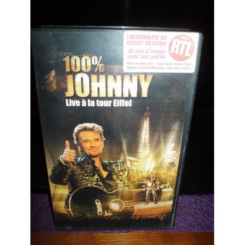 Johnny Hallyday / 100% Johnny Live A La Tour Eiffel ( Vhs)