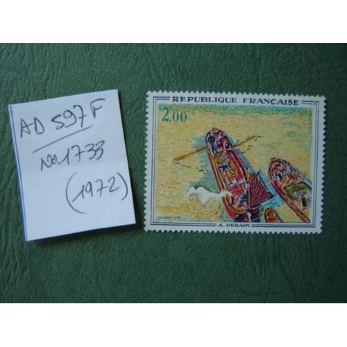 Ad 597 F // Timbre France Neuf 1972*N° 1733 " Oeuvre De A.Derain