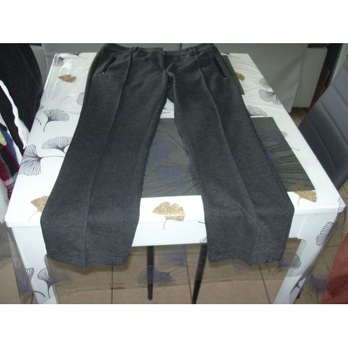 Pantalon Droit Gris "T-40