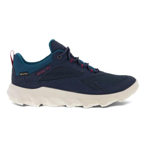 Ecco Mx Gore Tex Chaussures Imperméables De Marche Randonnée Baskets Couleur Ciel De Nuit