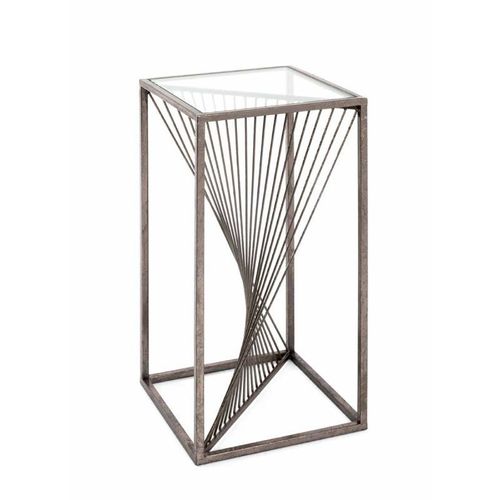 Paris Prix - Console Design Antique "Brenzan" 60cm Bronze