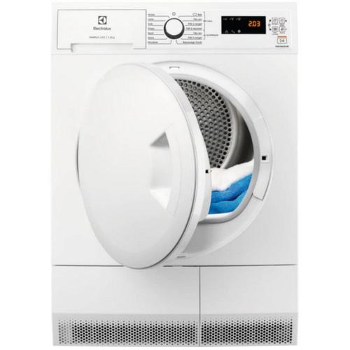 electrolux - sèche-linge pompe à chaleur avec condenseur 60cm 8kg blanc - edhf2812wc