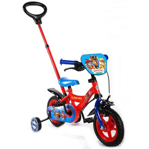 Vélo Disney Pat Patrouille 10 pouces avec canne directionnelle enfant