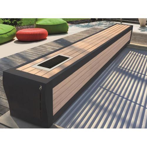 Volet automatique hors-sol Banc Design solaire pour piscine 9,00 x 4,50 m - Sofatec