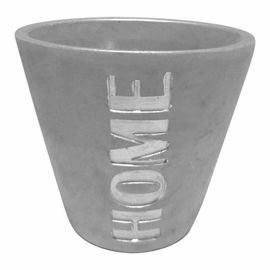 Paris Prix - Cache Pot Effet Béton "Home" 13cm Argent
