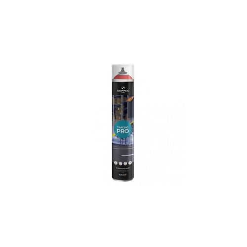 Peinture en aérosol - SOPPEC TRACING PRO - Rouge - RAL 3020 - 750 ml