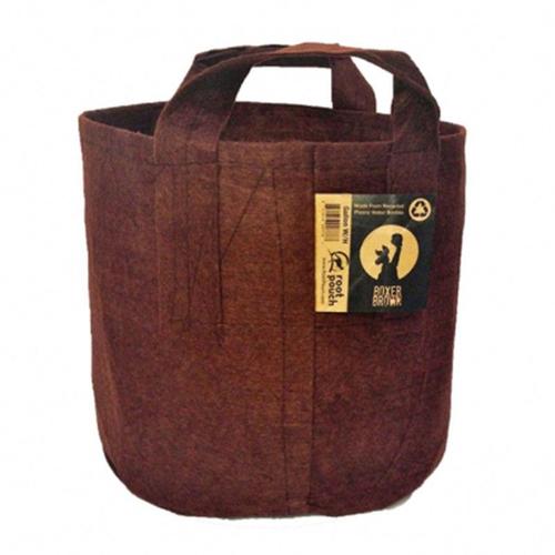 Root Pouch 15 - 56l - Pot Géotextile Avec Anses Marron - Ligne Boxer - 43x38cm