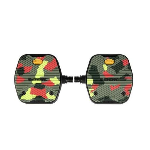 Geocity Grip C Pédales Vélo Plates À Grip Vibram - Camo
