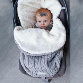 Couverture pour bébé avec capuche, gigoteuse pour nouveau-né, en polaire  chaude, en tricot, pour bébé, couverture d'hiver, poussette, a, 3-6 mois