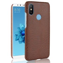 Étui Pour Classique Élégant Xiaomi Mi A2 /Mi 6x Mode Classique D'alligator Housse De Protection Compatibilité Anti Éraflure - Le Brun