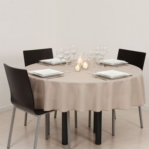 Nappe Ronde Anti Taches Lin
