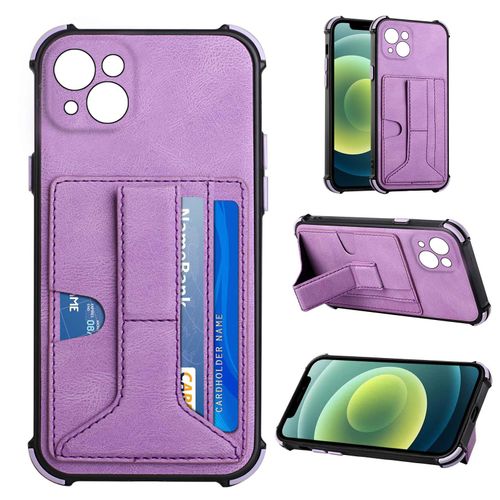 Coque Étui À Cartes De Rêve En Cuir Pu, Adapté À L'étui Pour Téléphone Iphone 13 Mini (Violet)