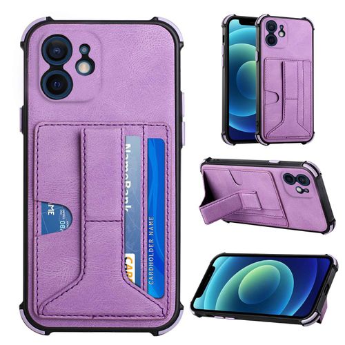 Etui Iphone 12 Mini, Coque À Cartes De Rêve En Cuir Pu Pour Iphone 12 Mini, Adapté À L'étui Pour Téléphone Iphone 12 Mini - Violet