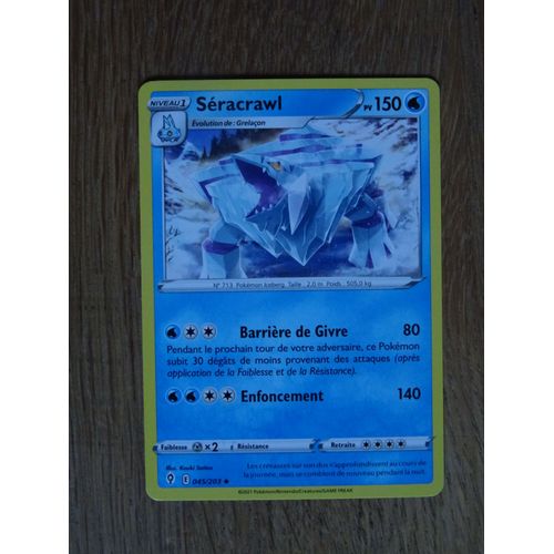 Cartes Pokemon Séracrawl 150 Pv 045/203 Épée Et Bouclier 7 - Evolution Céleste