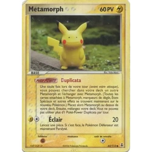 Metamorph Pikachu Espece Delta 39/113