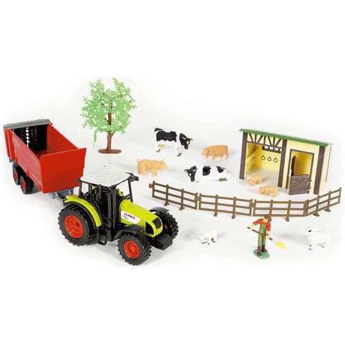 Tracteur Claas Celtis 451 Avec Accessoires Et Animaux De La Ferme - 802021