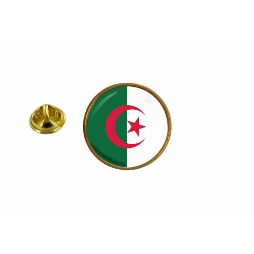 Pins Pin Badge Pin's Drapeau Algerie Algerien Rond Cocarde