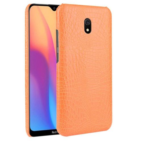 Xiaomi Redmi 8a Étui Pour Classique Élégant Compatibilité Anti Éraflure Housse De Protection Mode Classique D'alligator - Couleur Orange