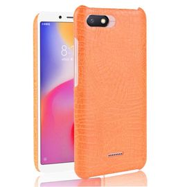 Xiaomi Redmi 6a Étui Pour Classique Élégant Housse De Protection Anti Éraflure Compatibilité Mode Classique D'alligator - Couleur Orange