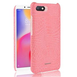 Xiaomi Redmi 6a Étui Pour Classique Élégant Housse De Protection Anti Éraflure Compatibilité Mode Classique D'alligator - Couleur Rose
