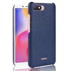 Xiaomi Redmi 6a Étui Pour Classique Élégant Housse De Protection Anti Éraflure Compatibilité Mode Classique D'alligator - Bleu
