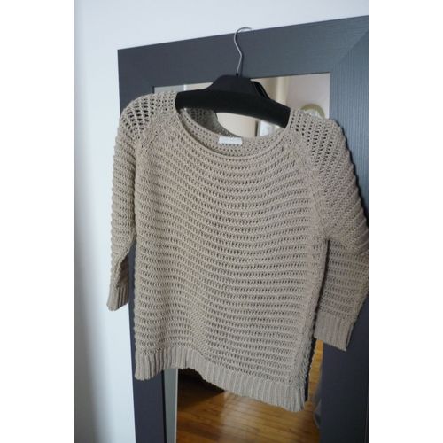 Pull Femme En Mailles Écru