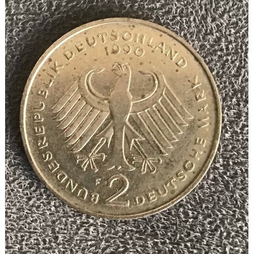 2 Deutsche Mark 1990 F