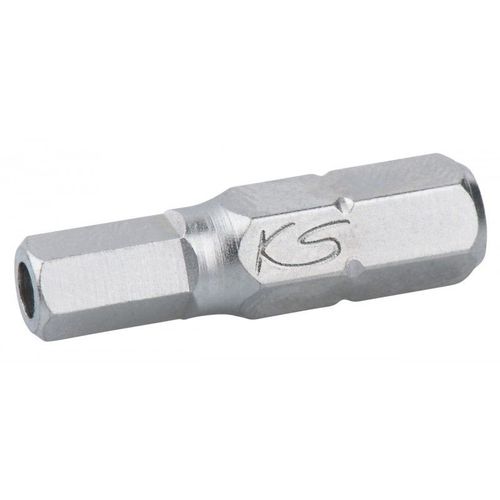 Boîte de 5 embouts de vissage 6 pans percé, L.25 mm - 1/4" - 3 mm "