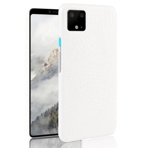 Classique Élégant Étui Pour Google Pixel 4 Compatibilité Housse De Protection Anti Éraflure Mode Classique D'alligator - Blanc
