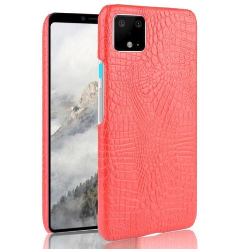 Classique Élégant Étui Pour Google Pixel 4 Compatibilité Housse De Protection Anti Éraflure Mode Classique D'alligator - Rouge