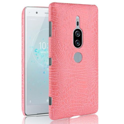 Classique Élégant Étui Pour Sony Xperia Xz2 Premium Compatibilité Mode Classique D'alligator Housse De Protection Anti Éraflure - Couleur Rose