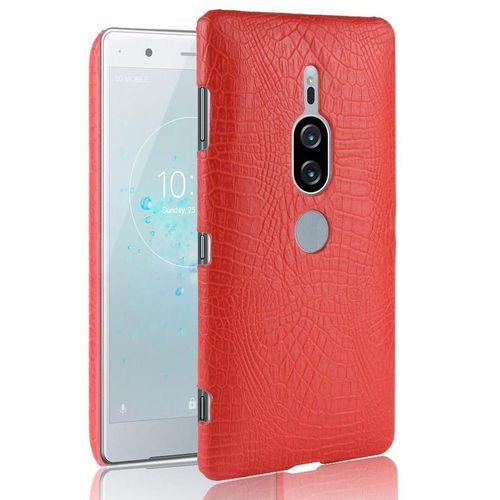 Classique Élégant Étui Pour Sony Xperia Xz2 Premium Compatibilité Mode Classique D'alligator Housse De Protection Anti Éraflure - Rouge